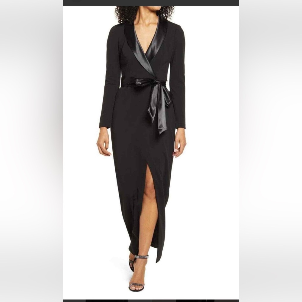 Eliza J Black Tuxedo Dress
